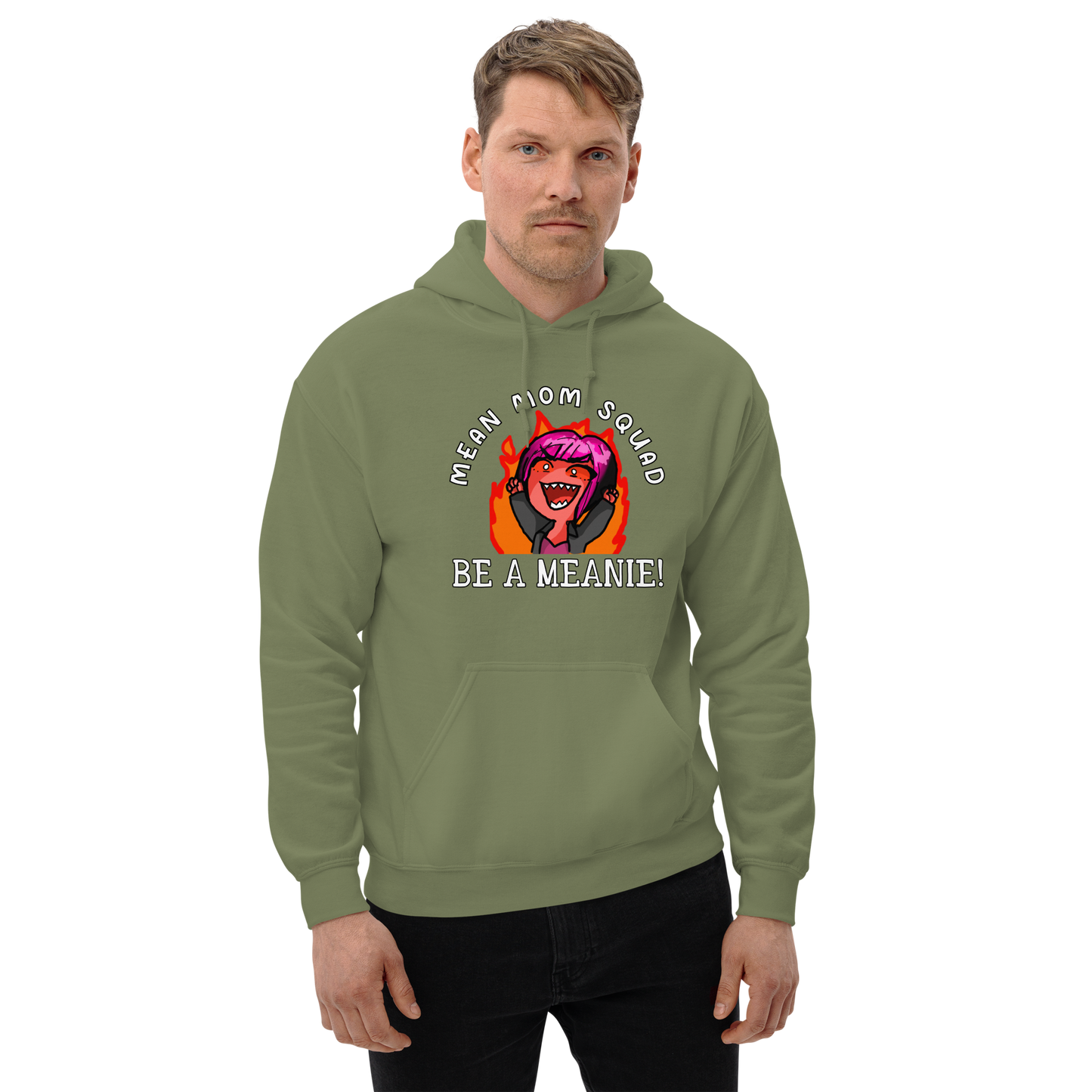 Mean Mom SQUAD BE A MEANIE | Adult Gamer Hoodie