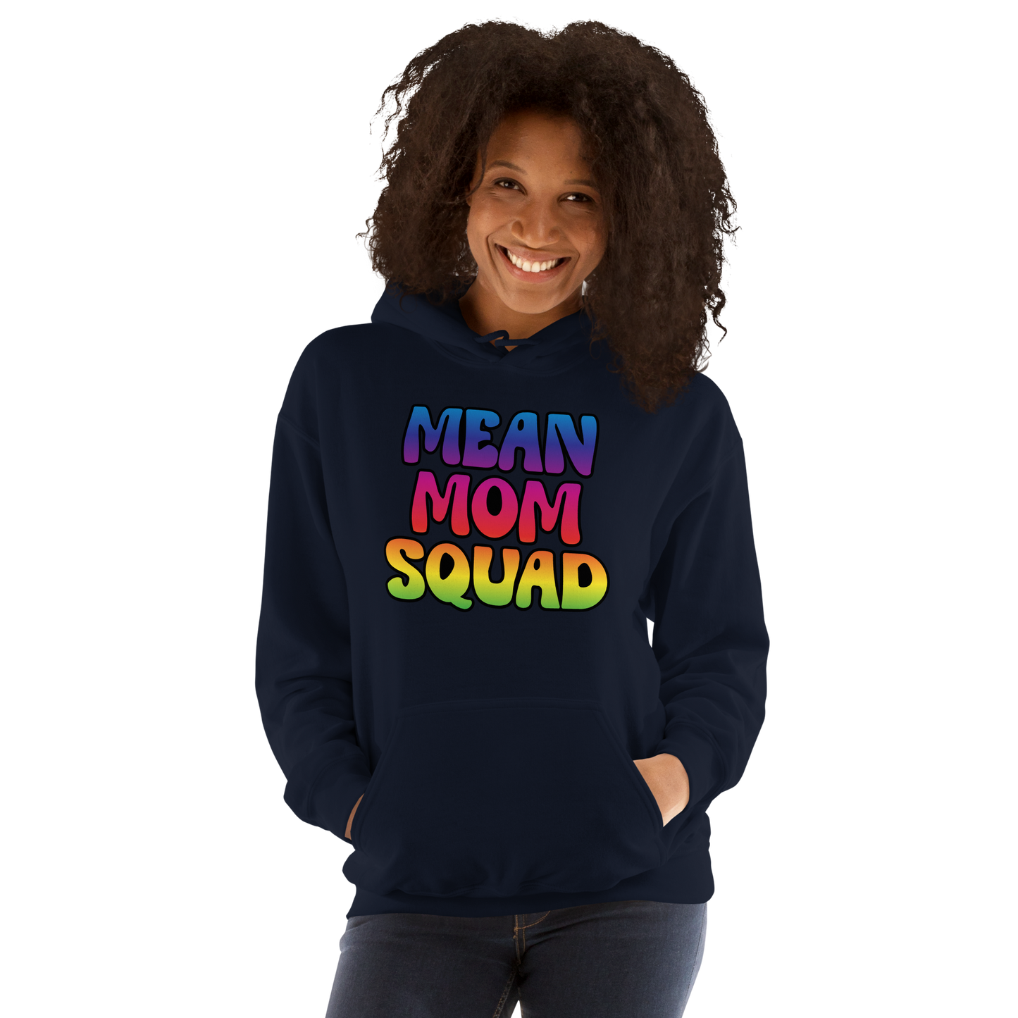 Mean Mom SQUAD | Colorful Adult Gamer Hoodie