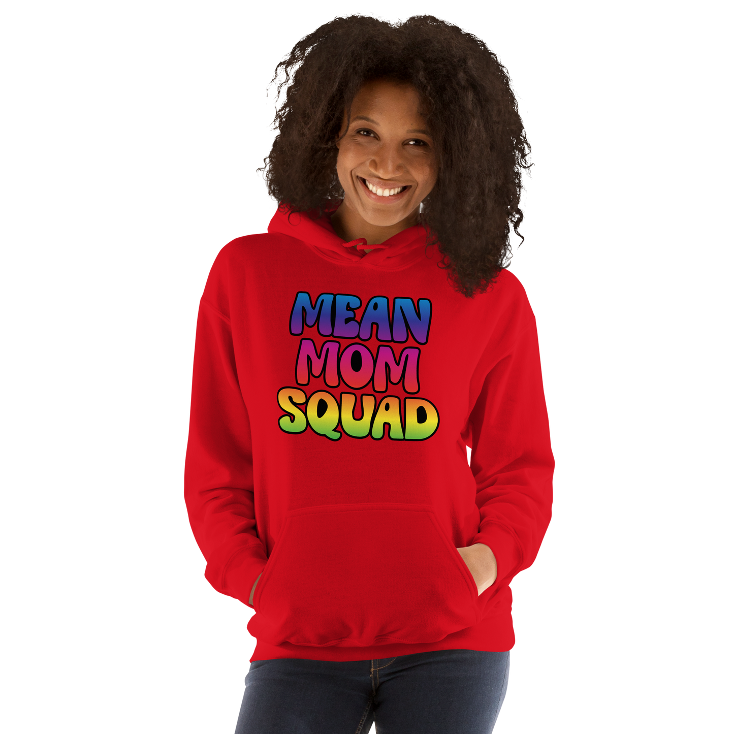 Mean Mom SQUAD | Colorful Adult Gamer Hoodie