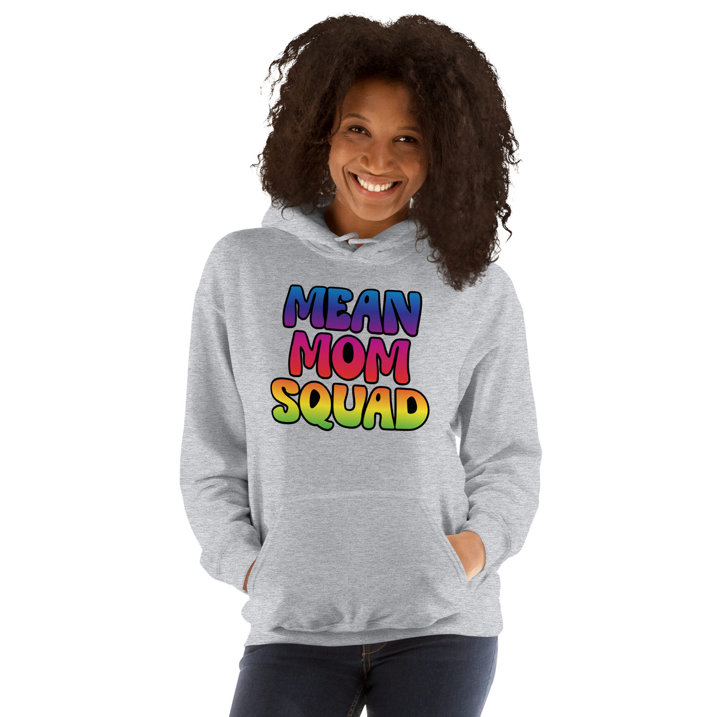 Mean Mom SQUAD | Colorful Adult Gamer Hoodie