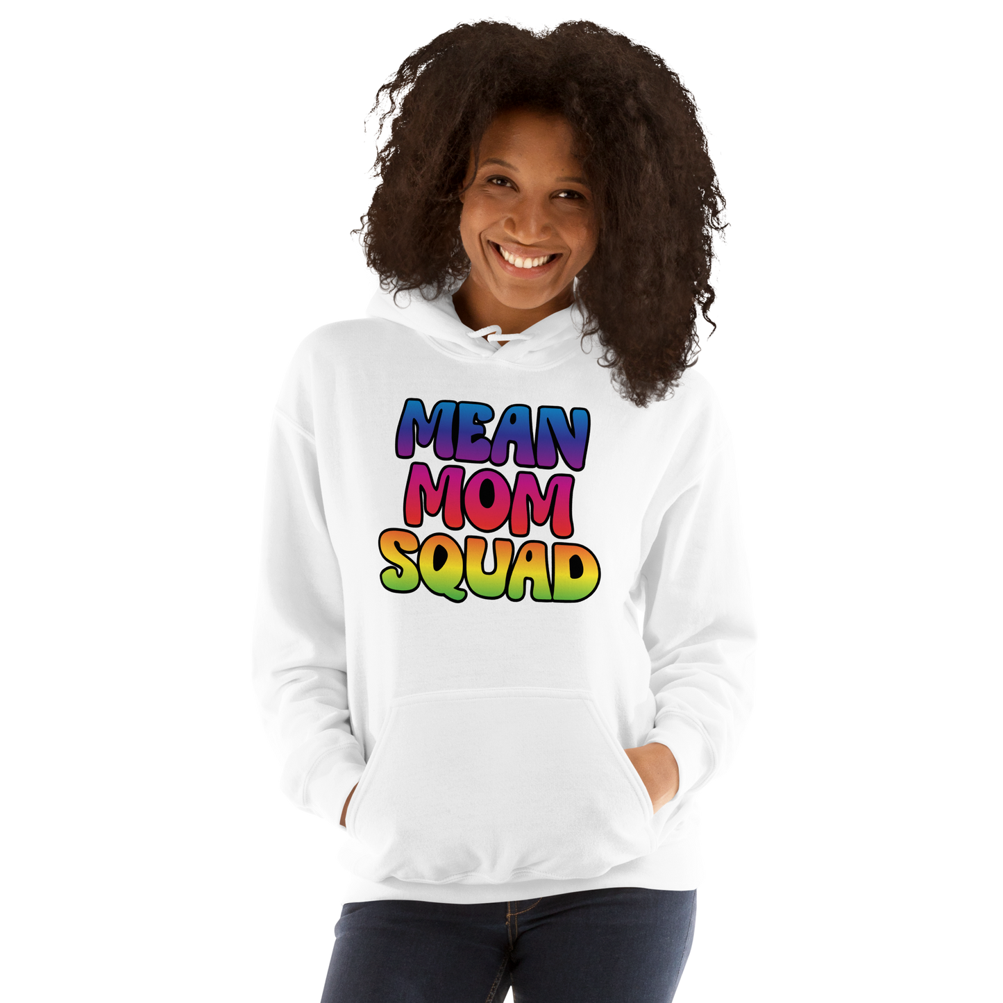 Mean Mom SQUAD | Colorful Adult Gamer Hoodie