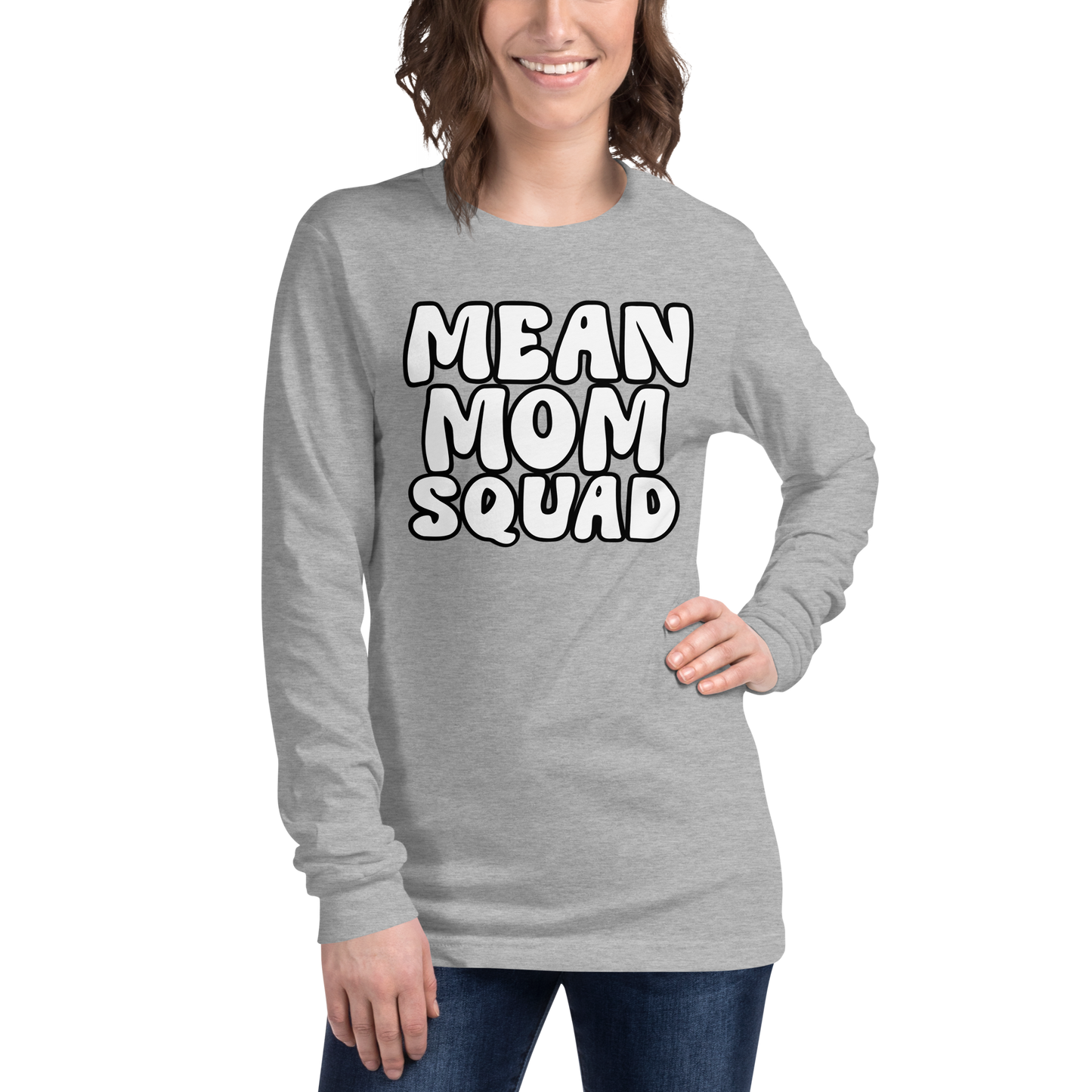 Mean Mom SQUAD | Adult Long Sleeve Gamer Tee