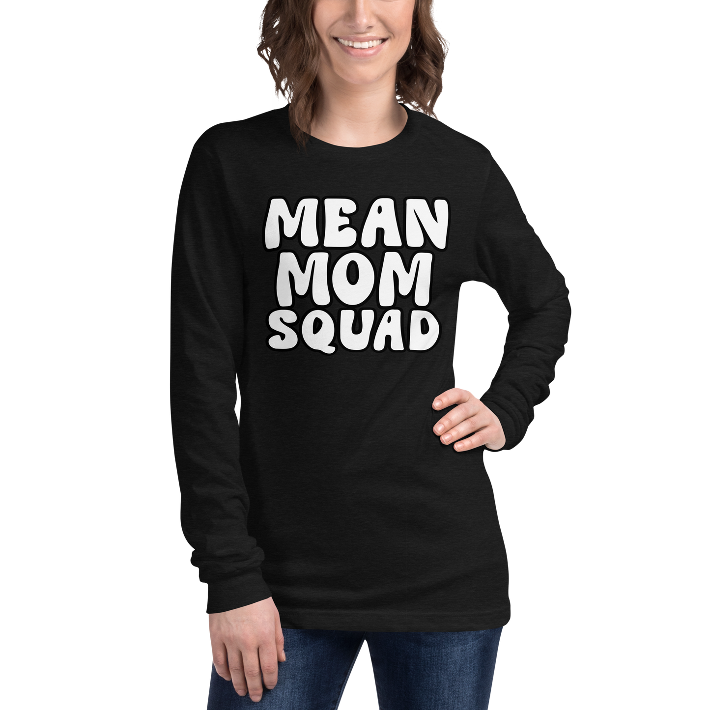 Mean Mom SQUAD | Adult Long Sleeve Gamer Tee