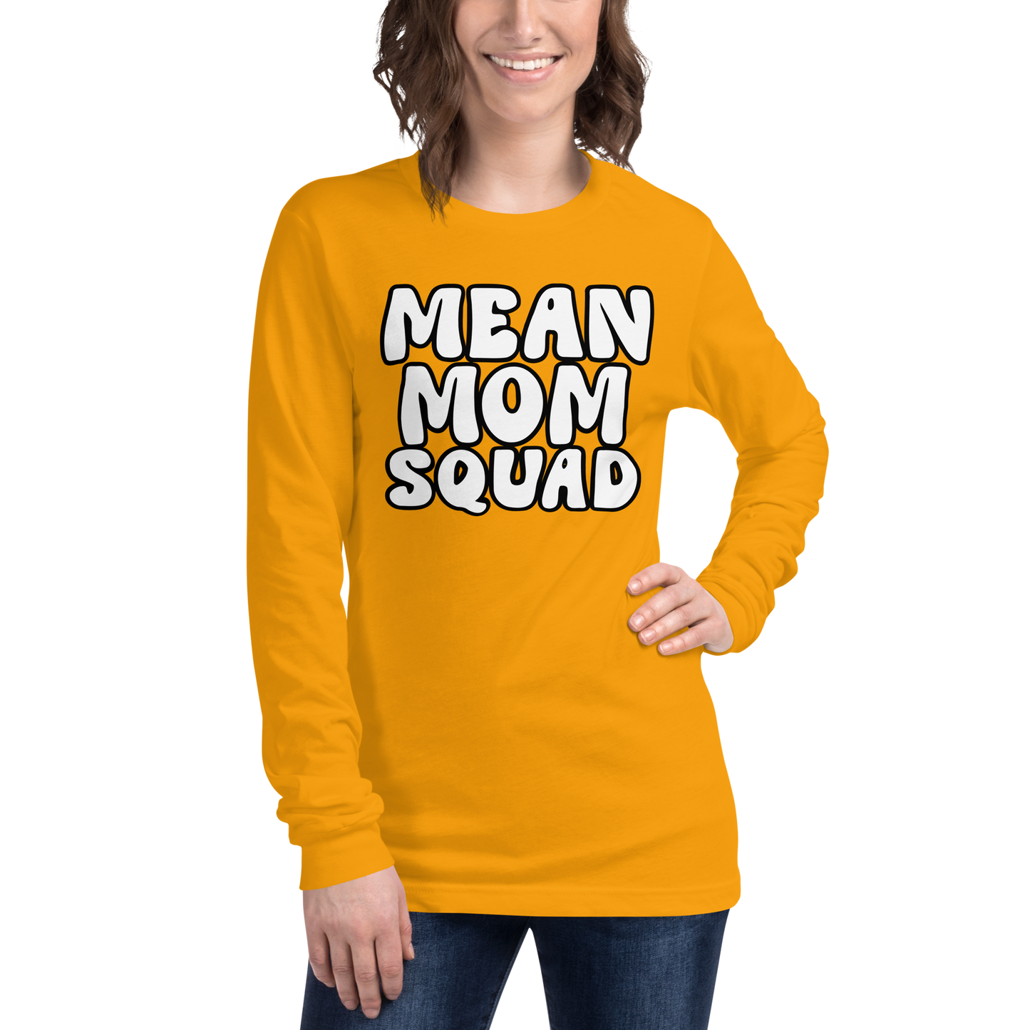 Mean Mom SQUAD | Adult Long Sleeve Gamer Tee