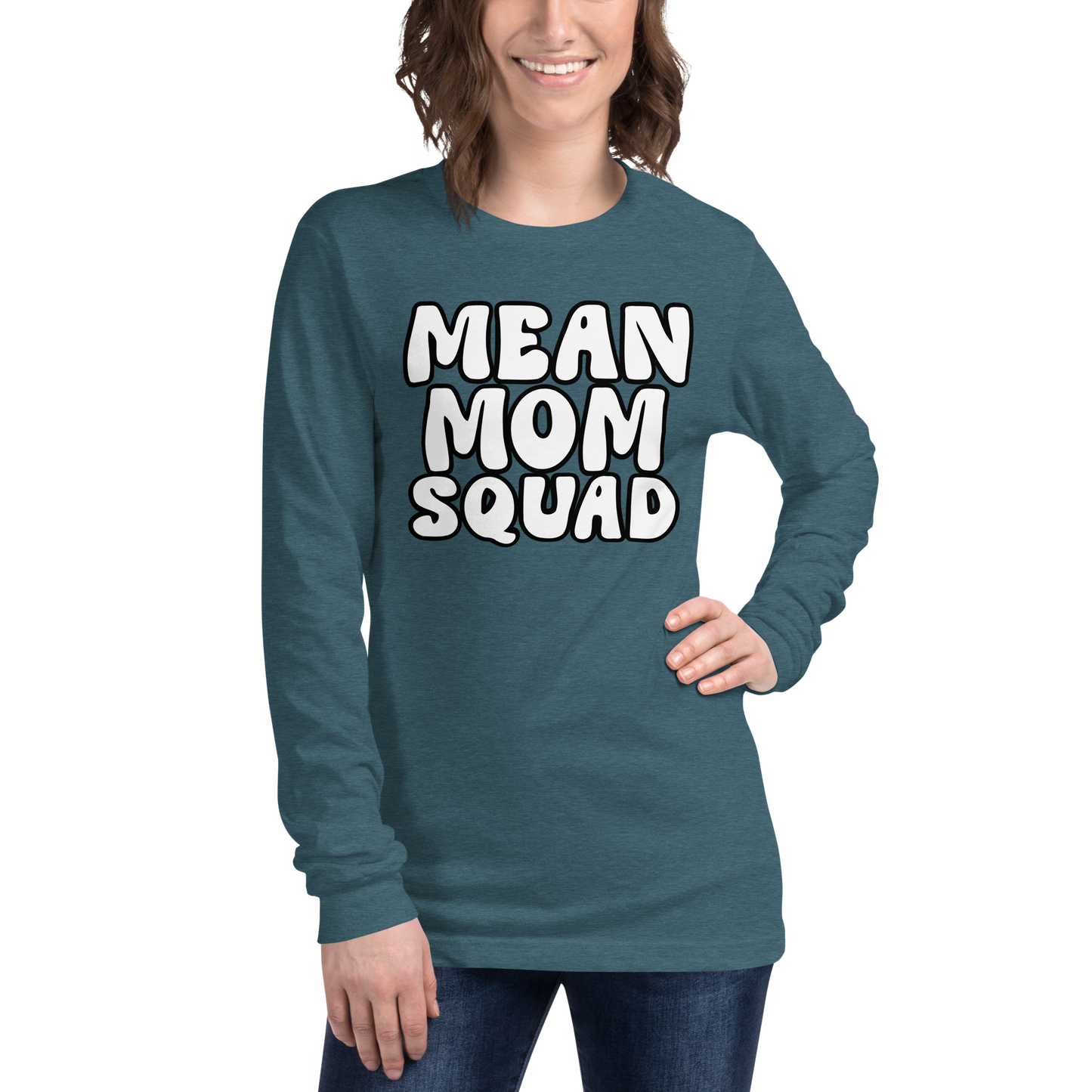 Mean Mom SQUAD | Adult Long Sleeve Gamer Tee