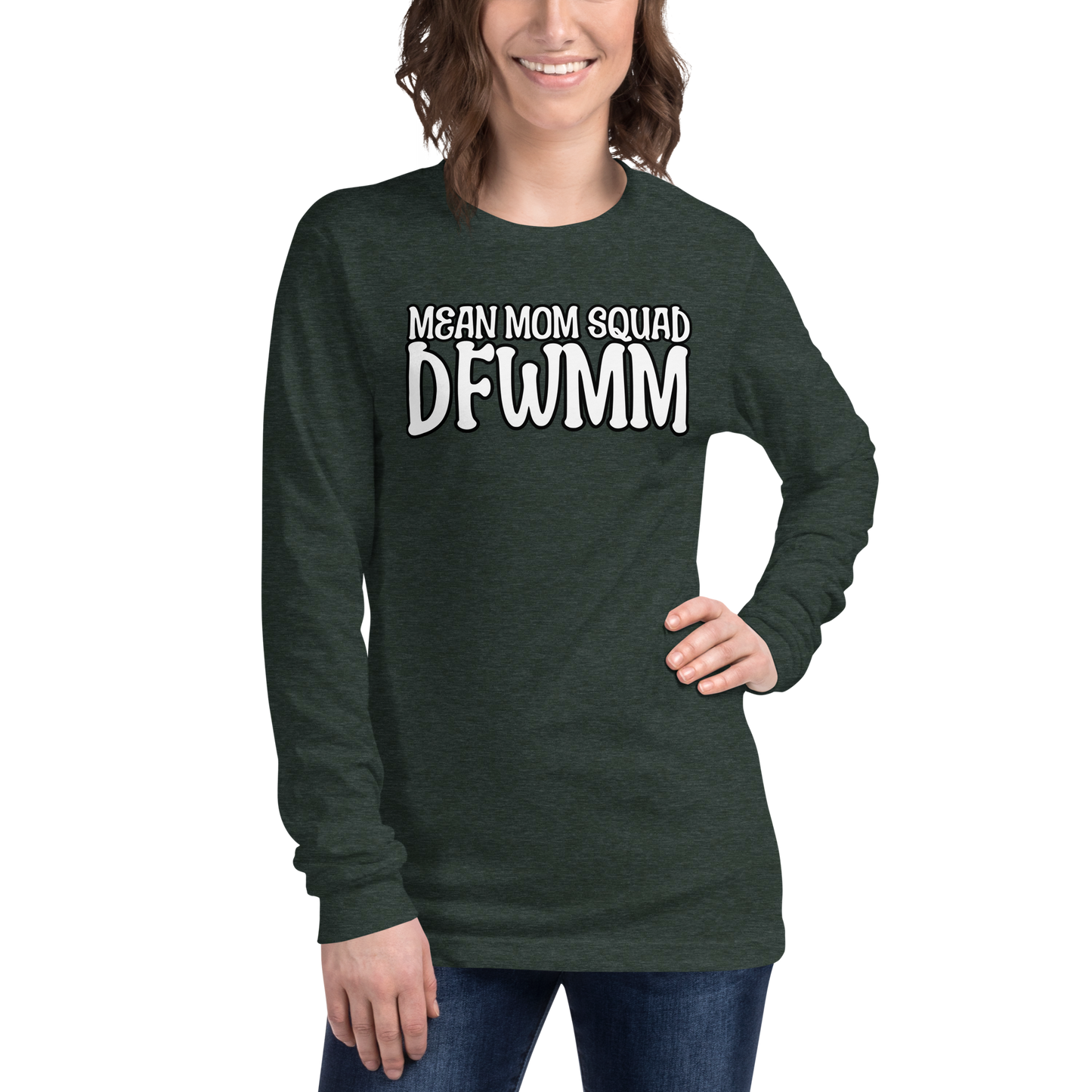 Mean Mom SQUAD DFWMM | Adult Long Sleeve Gamer Tee