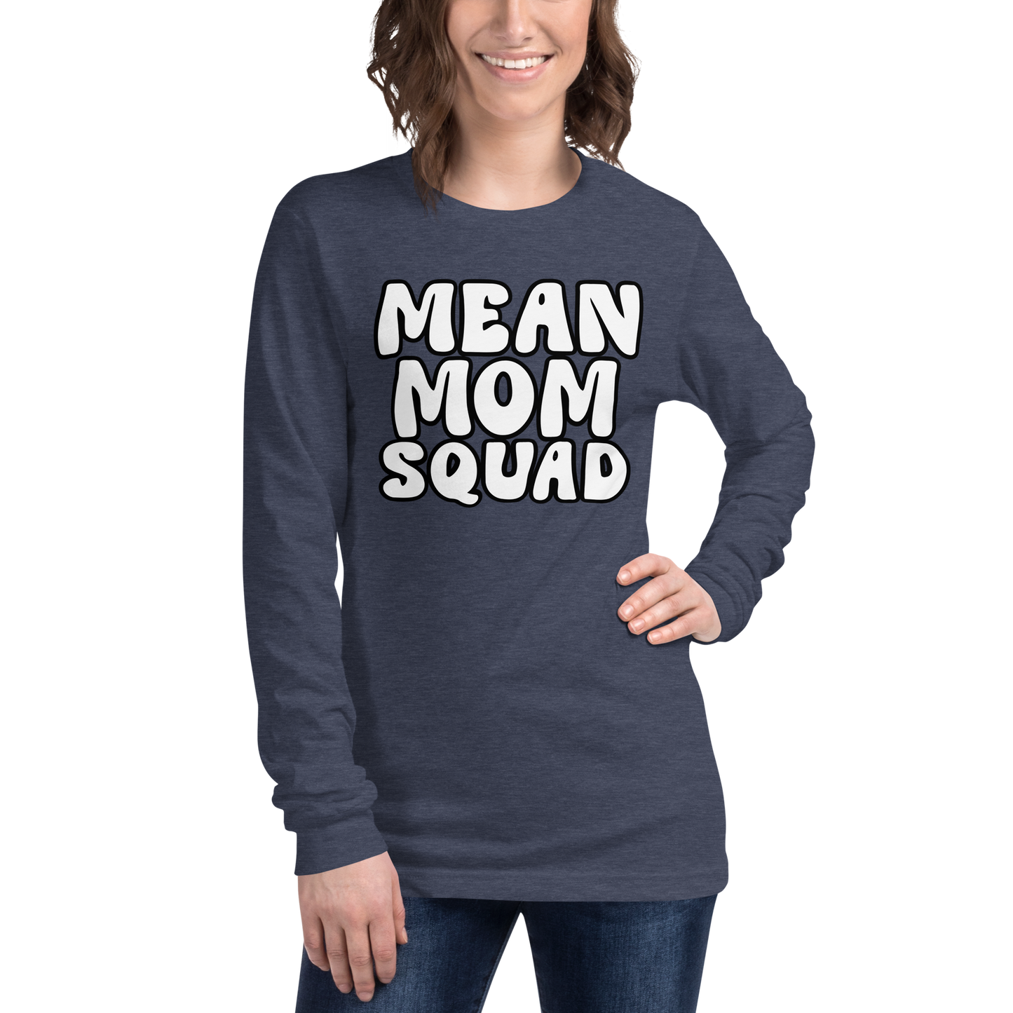 Mean Mom SQUAD | Adult Long Sleeve Gamer Tee