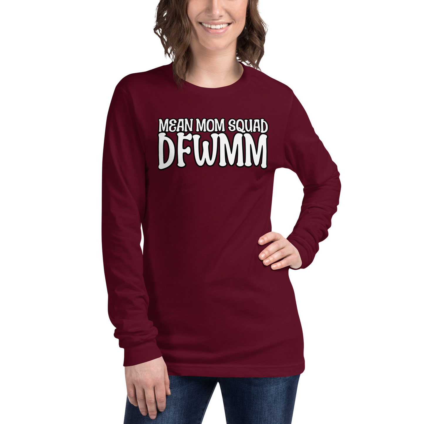 Mean Mom SQUAD DFWMM | Adult Long Sleeve Gamer Tee