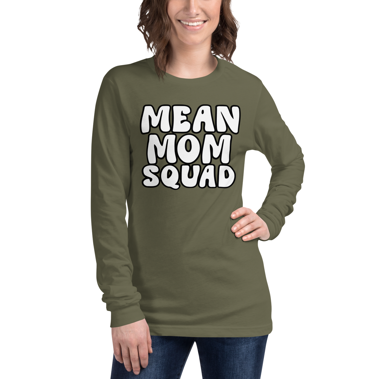 Mean Mom SQUAD | Adult Long Sleeve Gamer Tee