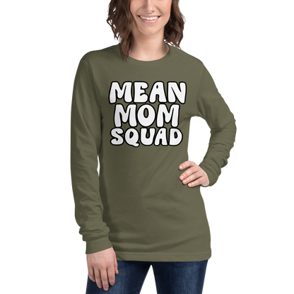 Mean Mom SQUAD | Adult Long Sleeve Gamer Tee