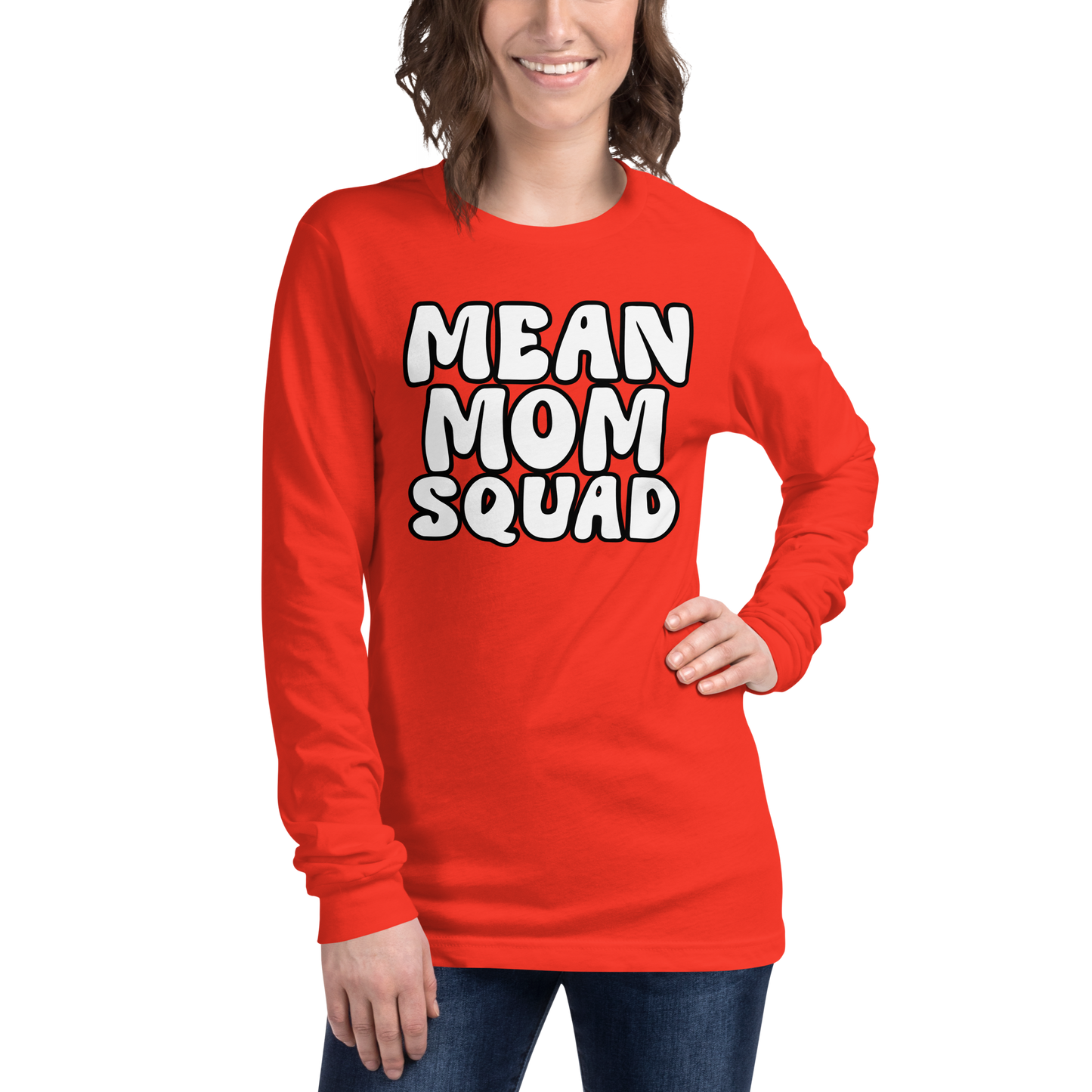 Mean Mom SQUAD | Adult Long Sleeve Gamer Tee