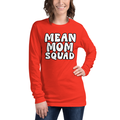 Mean Mom SQUAD | Adult Long Sleeve Gamer Tee