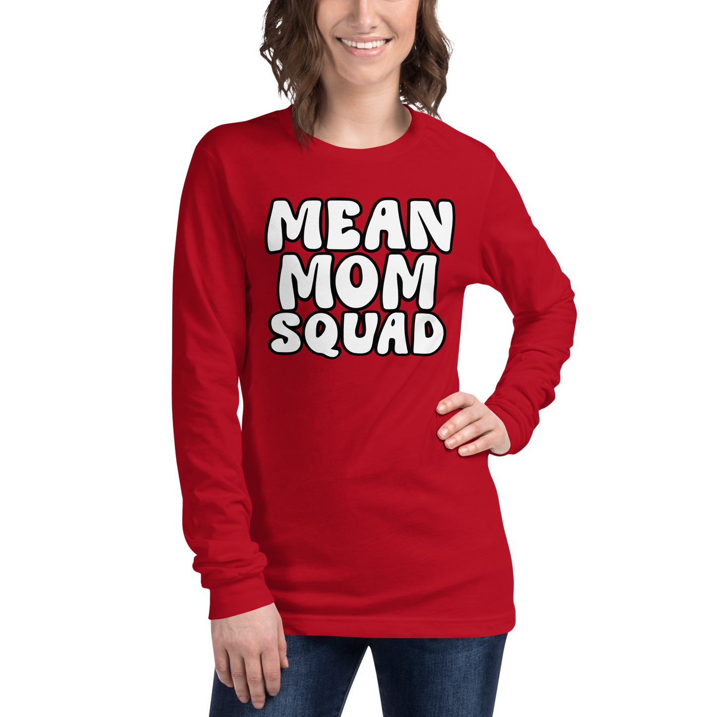 Mean Mom SQUAD | Adult Long Sleeve Gamer Tee