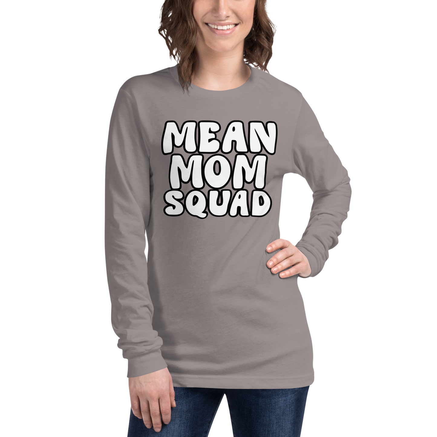 Mean Mom SQUAD | Adult Long Sleeve Gamer Tee