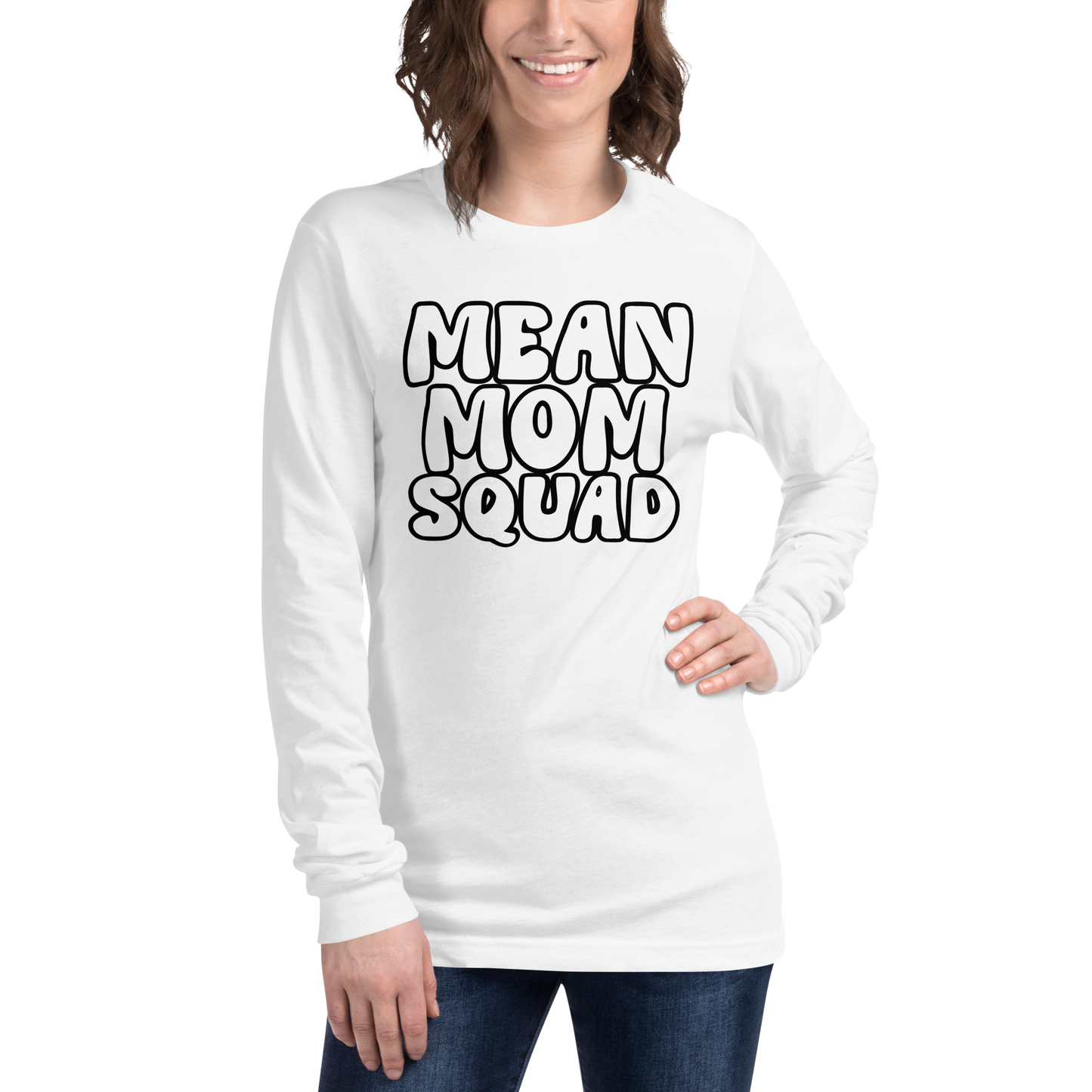 Mean Mom SQUAD | Adult Long Sleeve Gamer Tee