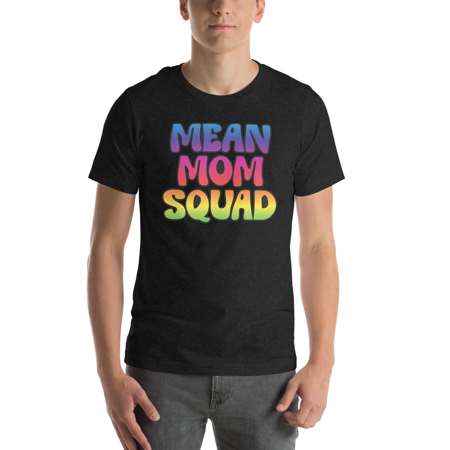 Mean Mom SQUAD | Colorful Super-Soft Adult Gamer Tee