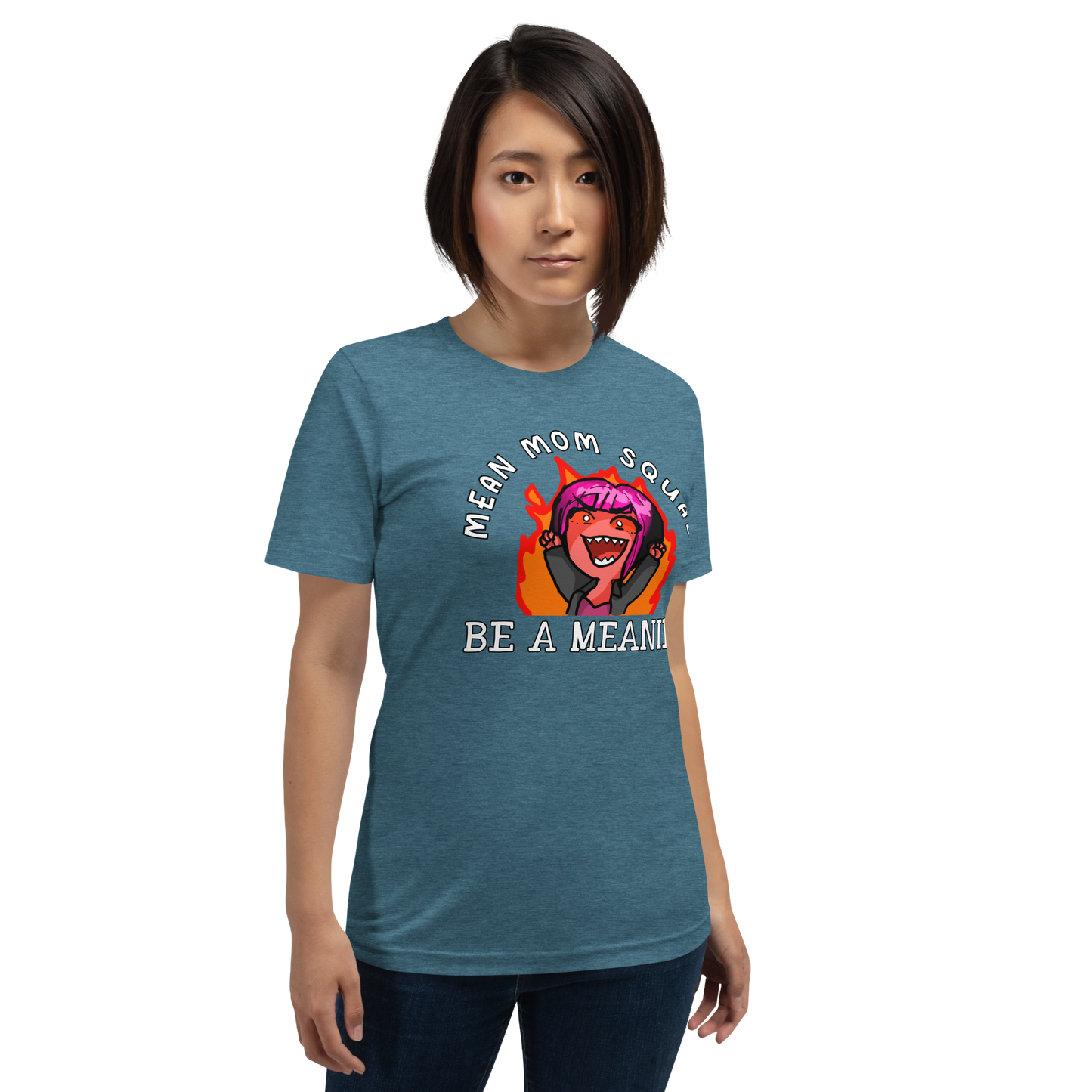 Mean Mom SQUAD BE A MEANIE | Super-Soft Adult Gamer Tee