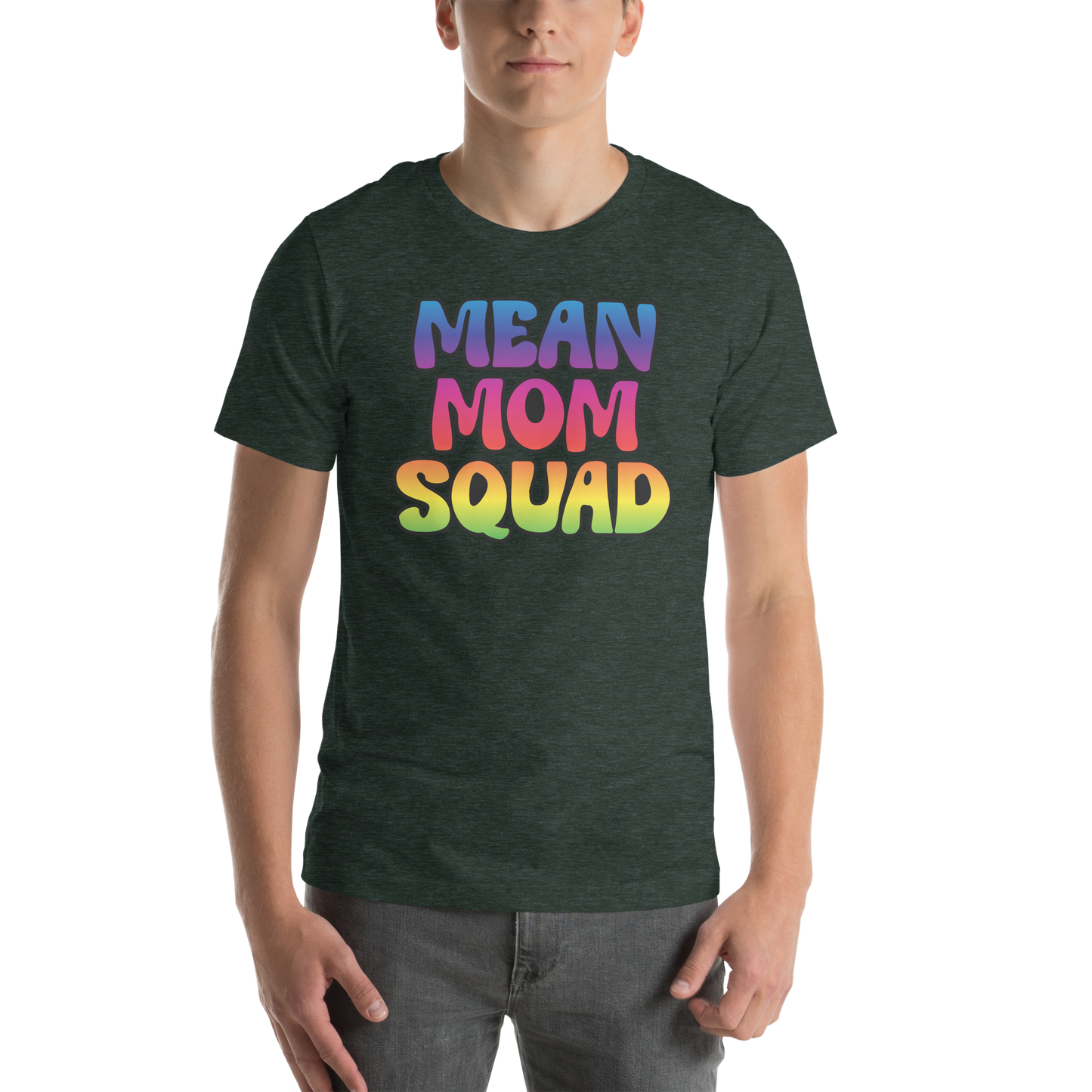 Mean Mom SQUAD | Colorful Super-Soft Adult Gamer Tee