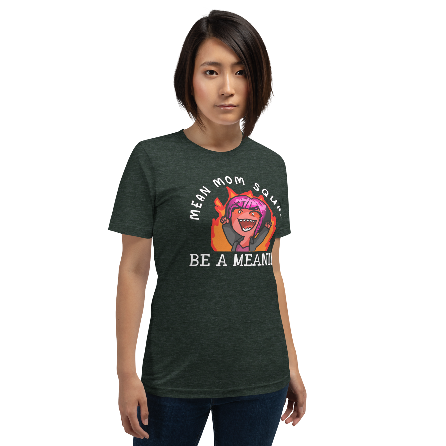 Mean Mom SQUAD BE A MEANIE | Super-Soft Adult Gamer Tee