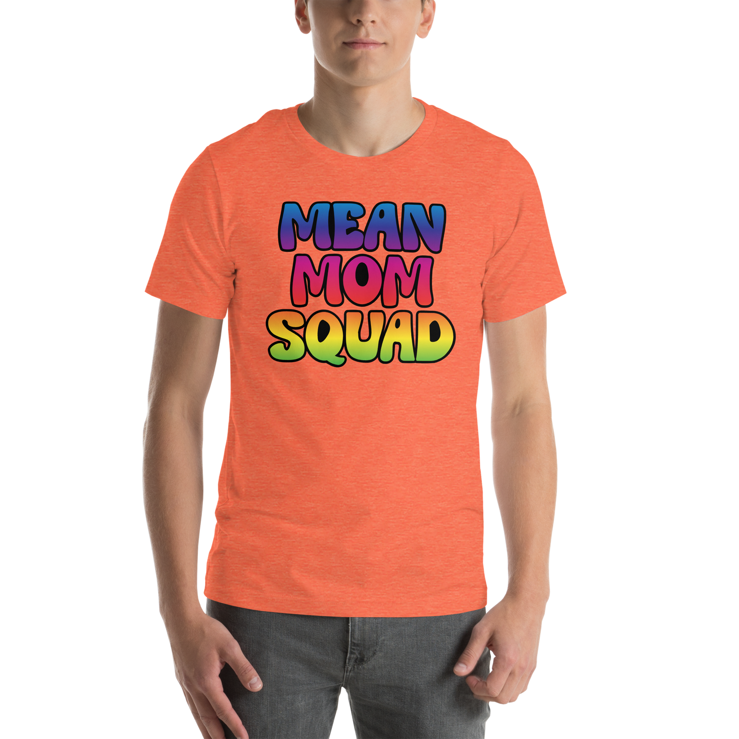 Mean Mom SQUAD | Colorful Super-Soft Adult Gamer Tee