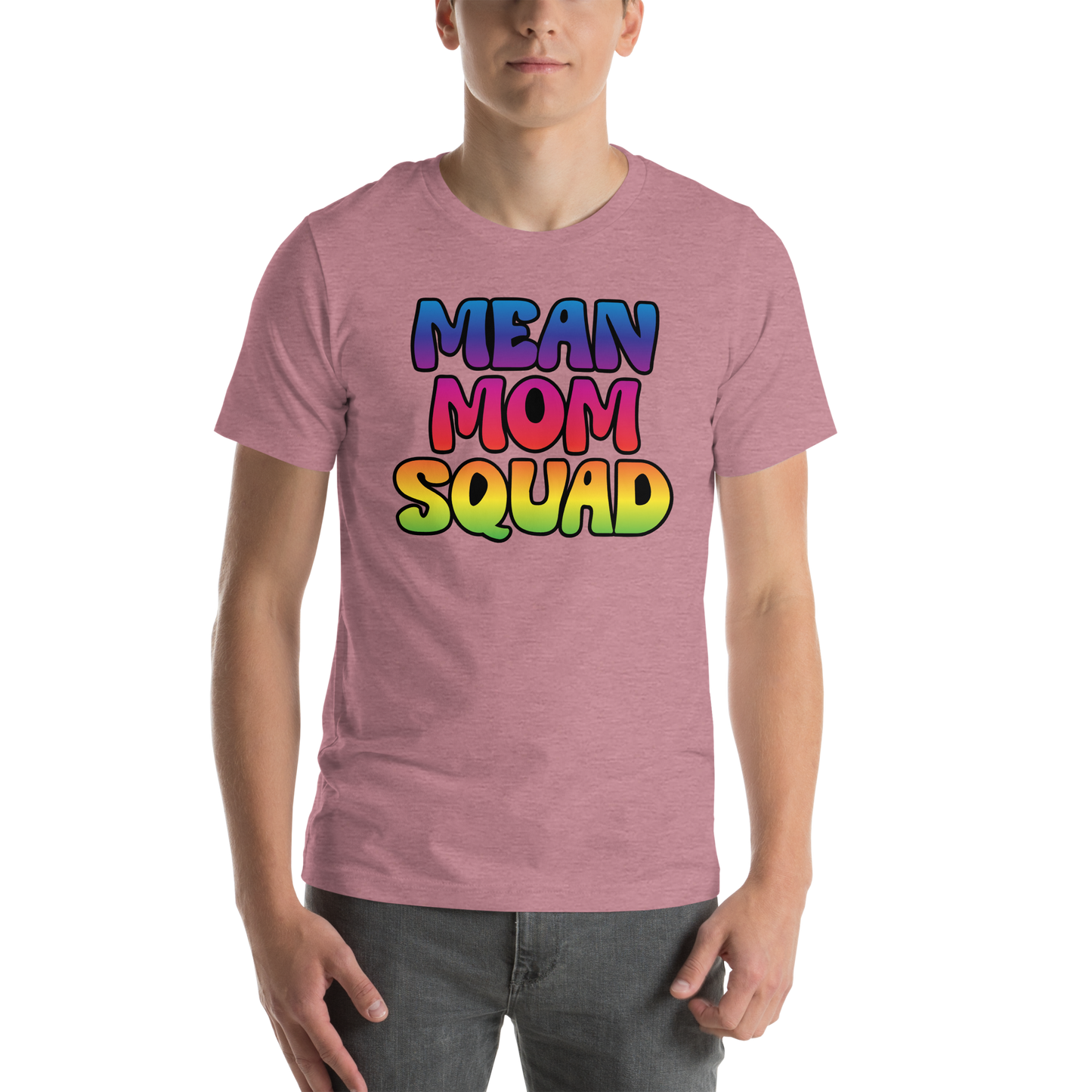 Mean Mom SQUAD | Colorful Super-Soft Adult Gamer Tee