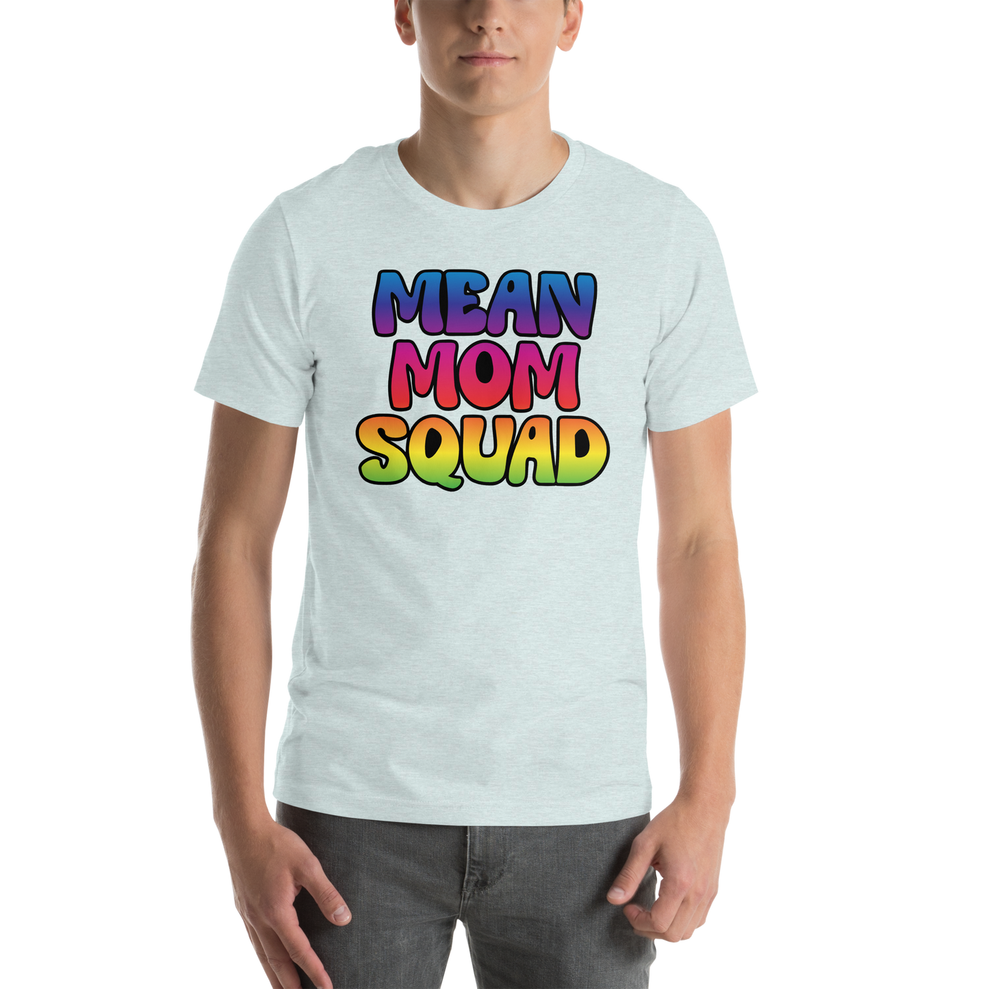 Mean Mom SQUAD | Colorful Super-Soft Adult Gamer Tee