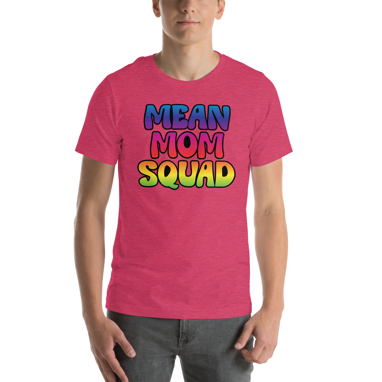 Mean Mom SQUAD | Colorful Super-Soft Adult Gamer Tee