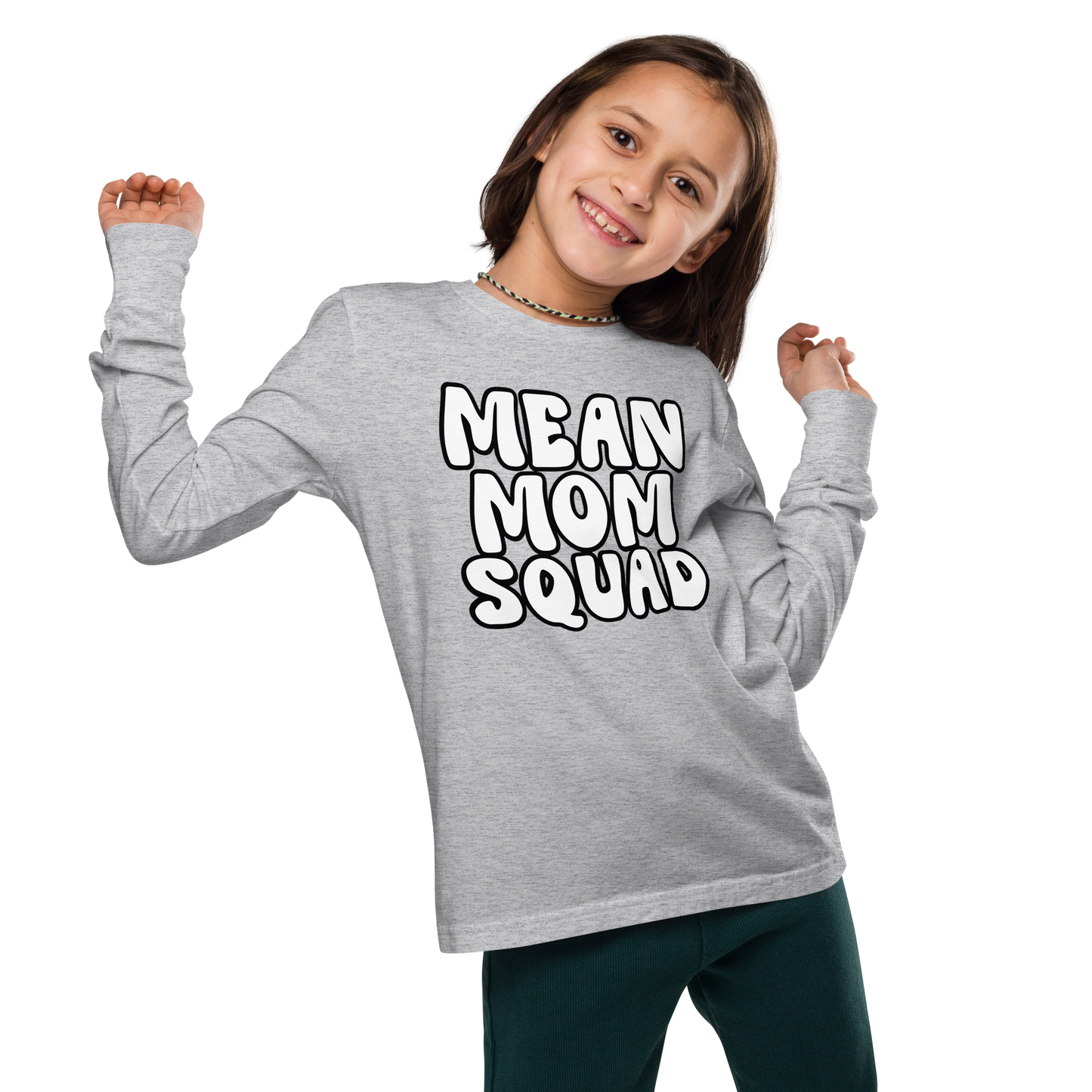 Mean Mom SQUAD | Youth Long Sleeve Gamer Tee