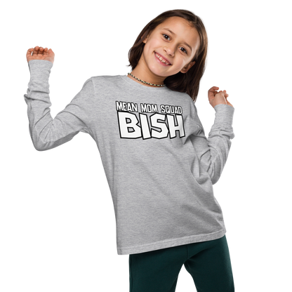 Mean Mom SQUAD BISH | Youth Gamer Long Sleeve Tee