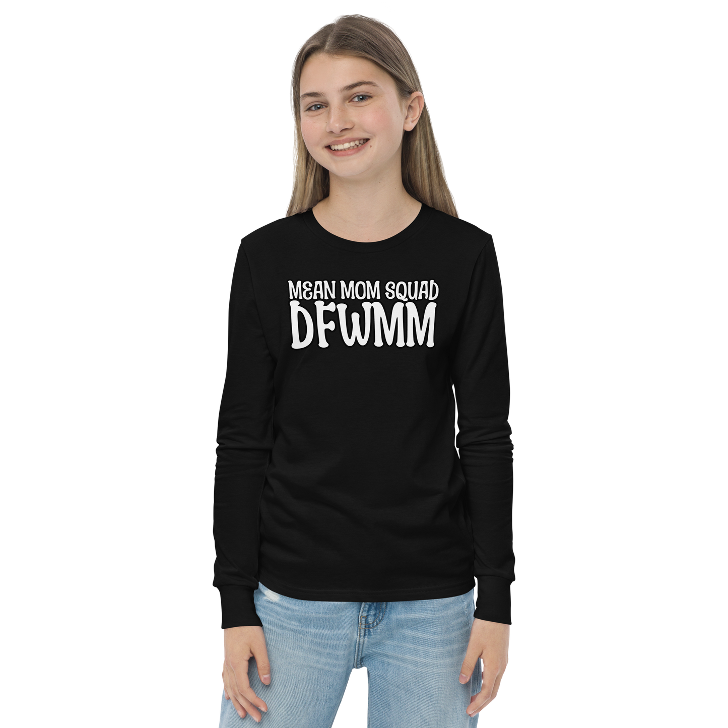 Mean Mom SQUAD DFWMM | Youth Long Sleeve Gamer Tee