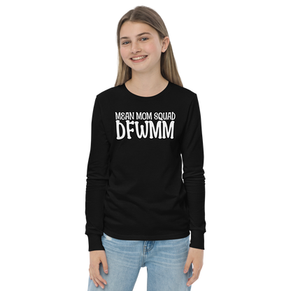 Mean Mom SQUAD DFWMM | Youth Long Sleeve Gamer Tee