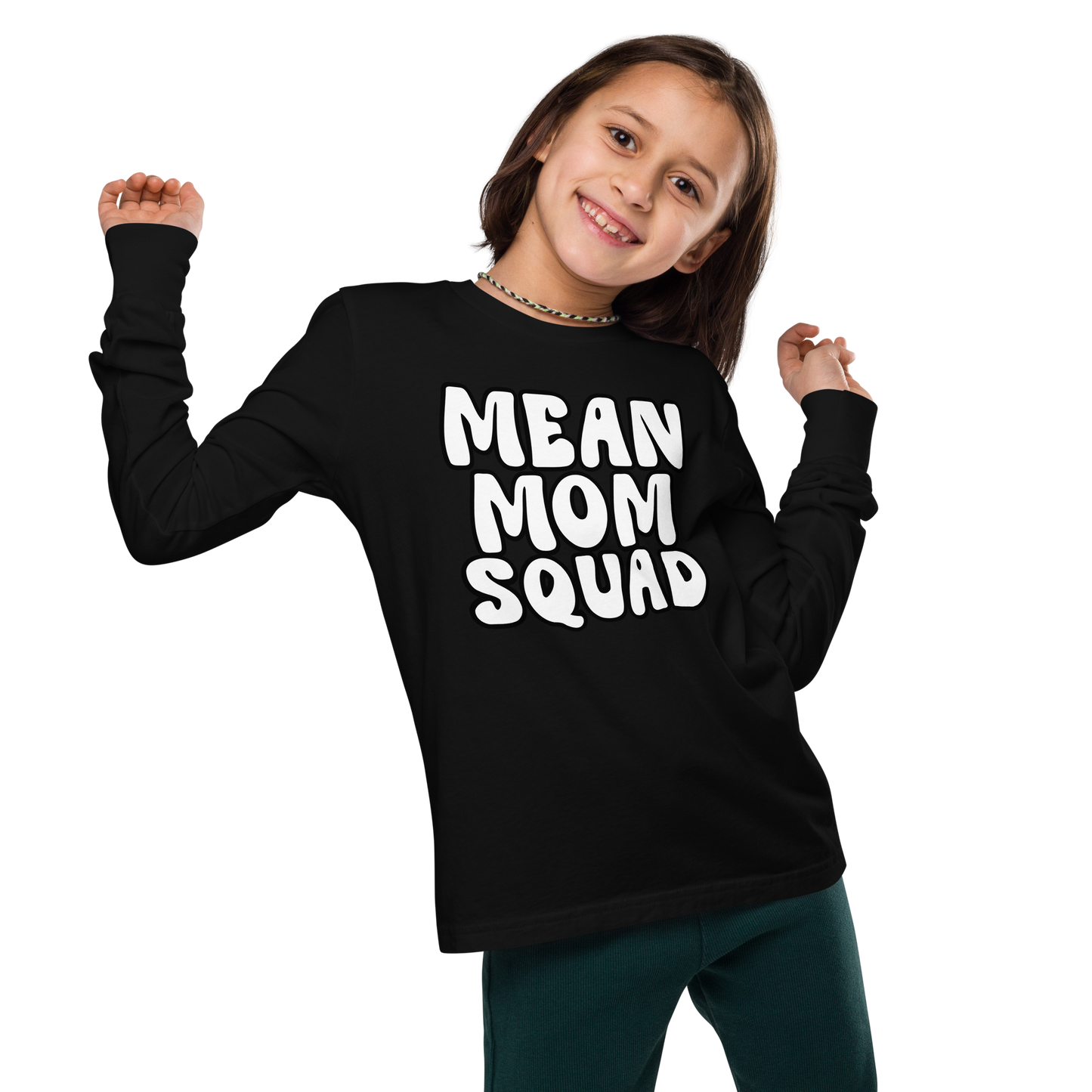 Mean Mom SQUAD | Youth Long Sleeve Gamer Tee