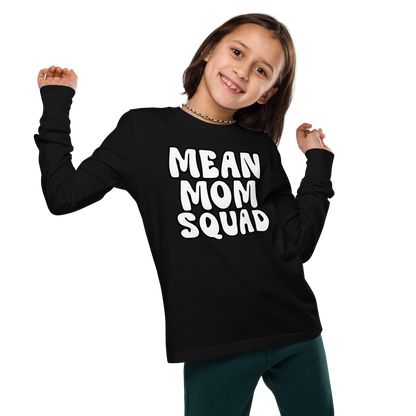 Mean Mom SQUAD | Youth Long Sleeve Gamer Tee