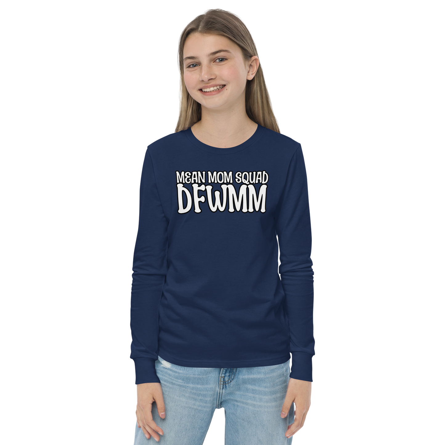 Mean Mom SQUAD DFWMM | Youth Long Sleeve Gamer Tee