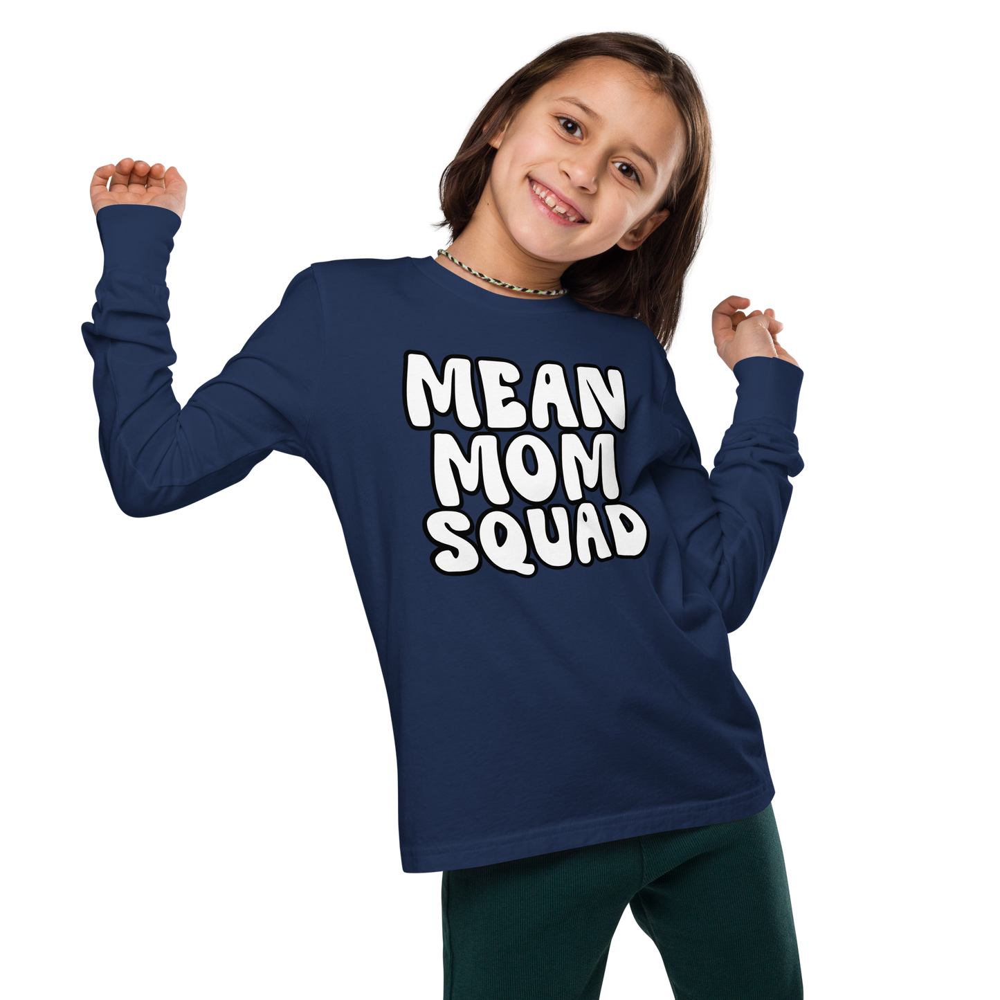 Mean Mom SQUAD | Youth Long Sleeve Gamer Tee