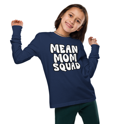 Mean Mom SQUAD | Youth Long Sleeve Gamer Tee