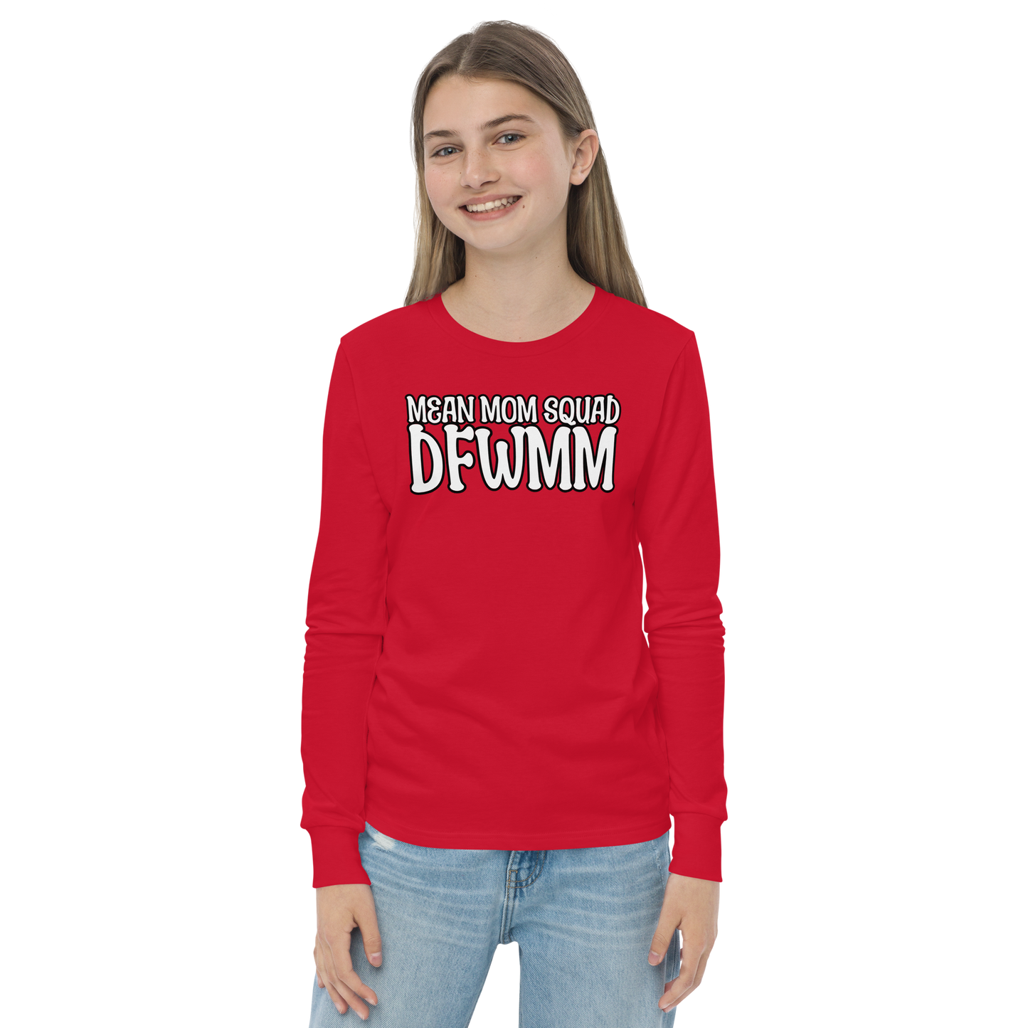 Mean Mom SQUAD DFWMM | Youth Long Sleeve Gamer Tee