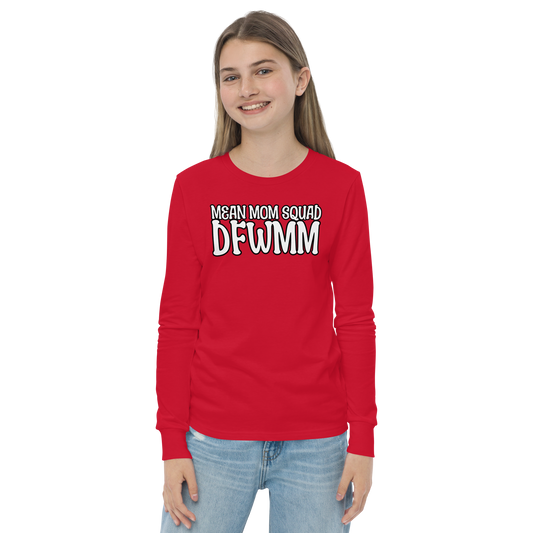 Mean Mom SQUAD DFWMM | Youth Long Sleeve Gamer Tee