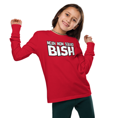 Mean Mom SQUAD BISH | Youth Gamer Long Sleeve Tee