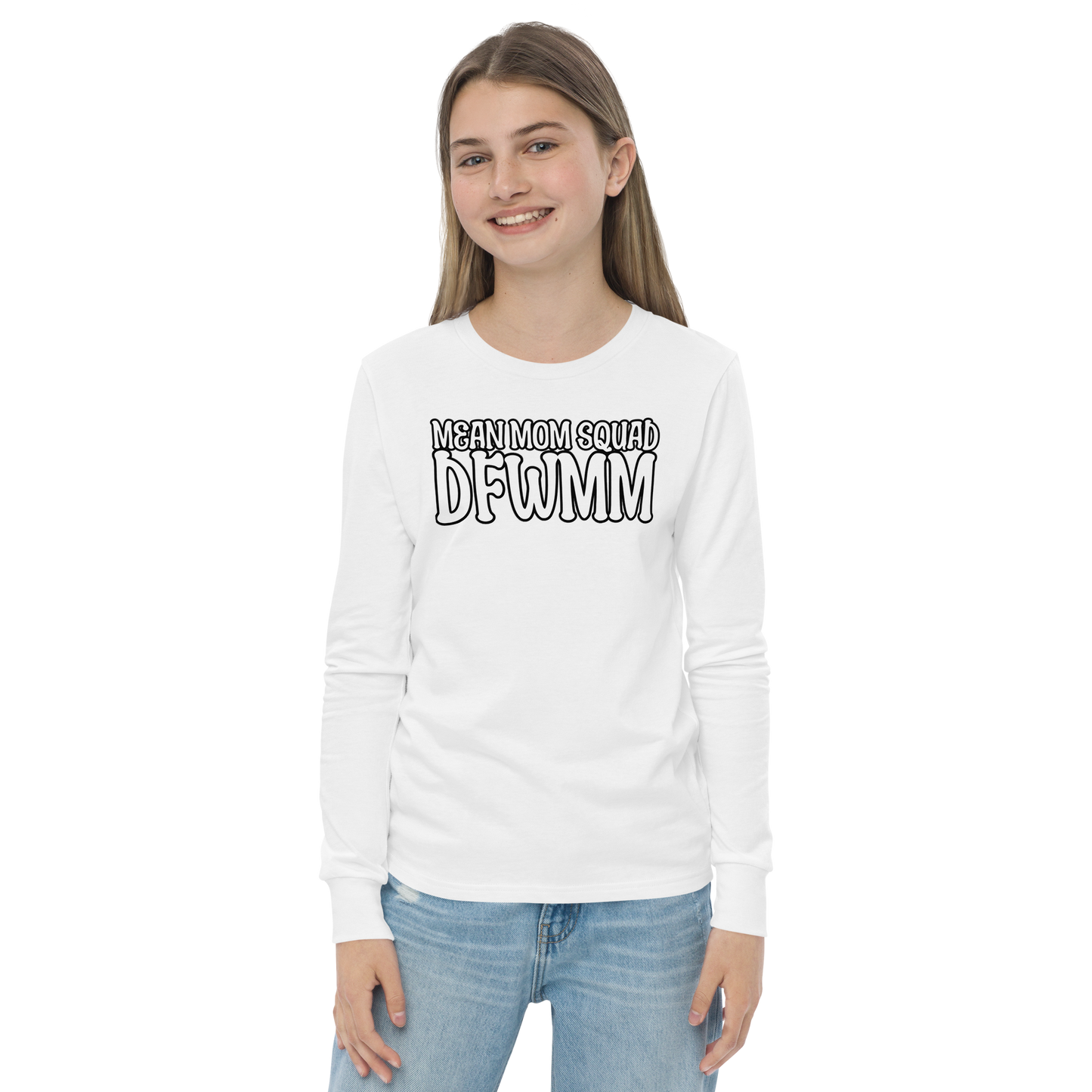 Mean Mom SQUAD DFWMM | Youth Long Sleeve Gamer Tee