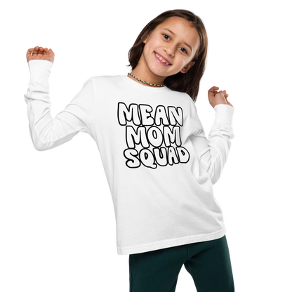 Mean Mom SQUAD | Youth Long Sleeve Gamer Tee