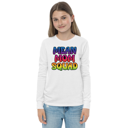 Mean Mom SQUAD | Colorful Edition | Youth Long Sleeve Gamer Tee