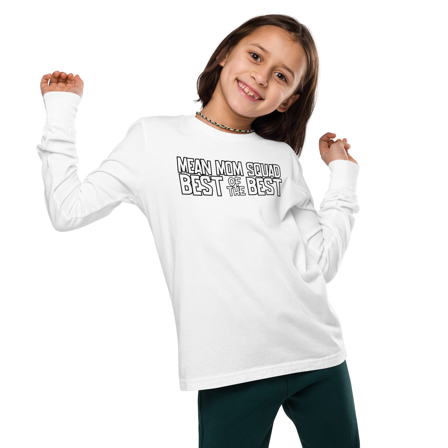 Mean Mom SQUAD BEST OF THE BEST | Youth Long Sleeve Gamer Tee