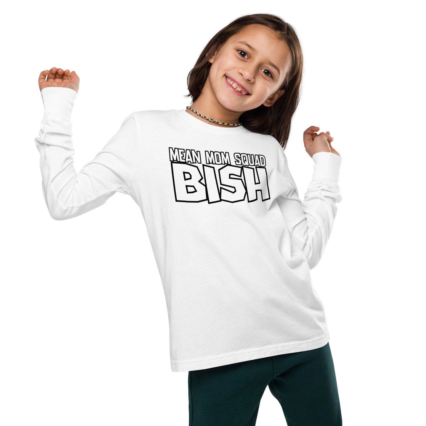 Mean Mom SQUAD BISH | Youth Gamer Long Sleeve Tee