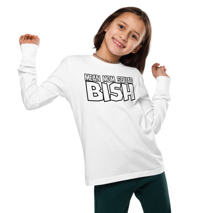 Mean Mom SQUAD BISH | Youth Gamer Long Sleeve Tee