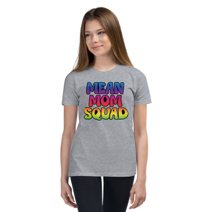 Mean Mom SQUAD | Colorful Super-Soft Youth Gamer Tee