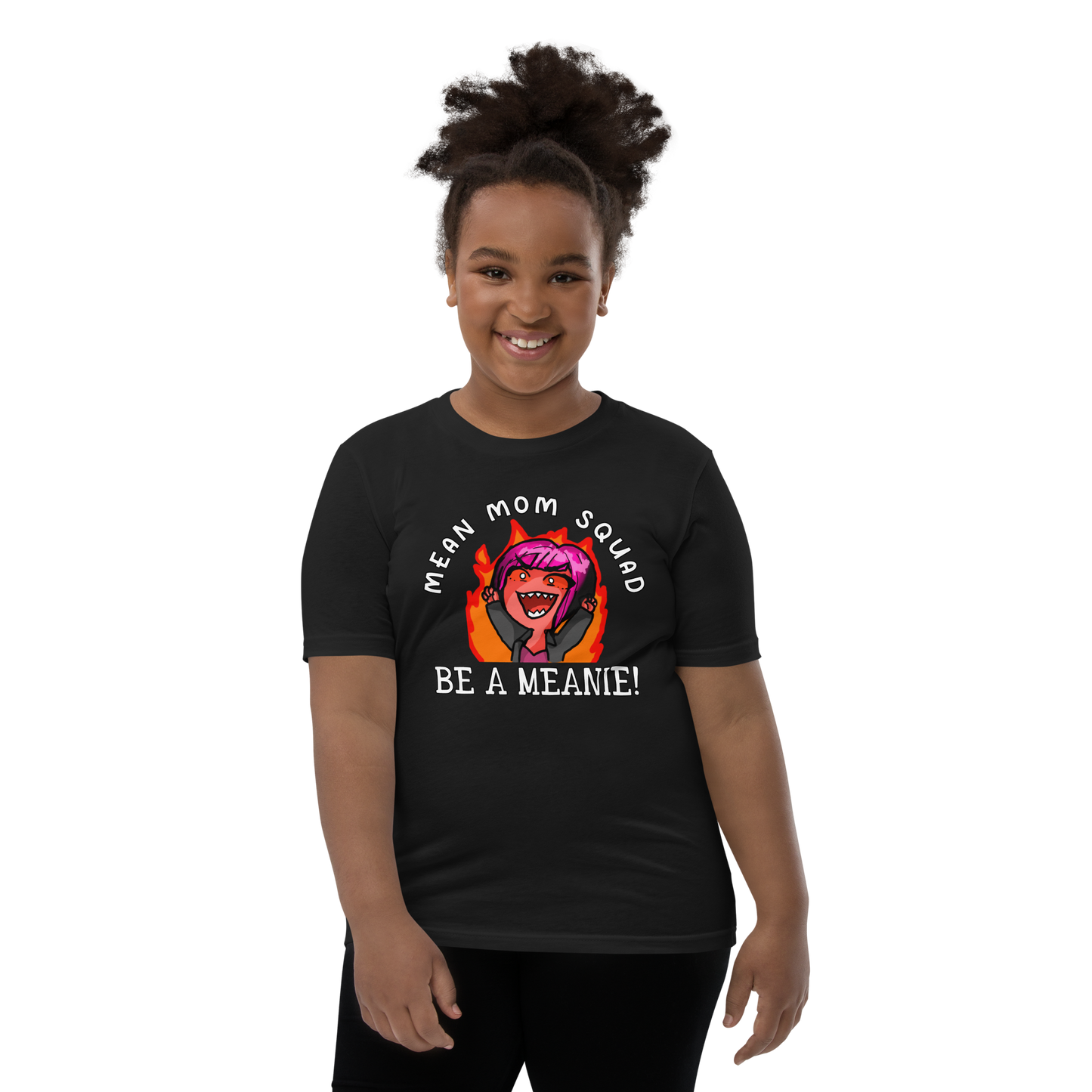 Mean Mom SQUAD BE A MEANIE | Super-Soft Youth Gamer Tee