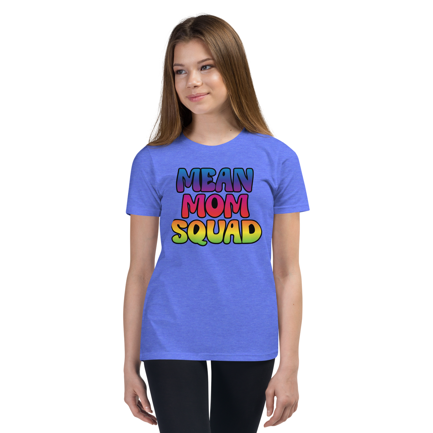 Mean Mom SQUAD | Colorful Super-Soft Youth Gamer Tee