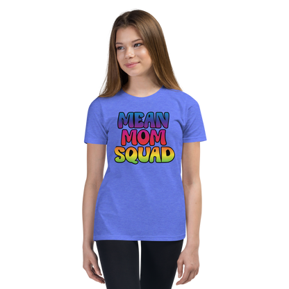 Mean Mom SQUAD | Colorful Super-Soft Youth Gamer Tee