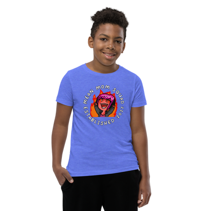 Mean Mom SQUAD Established | Super-Soft Youth Gamer Tee